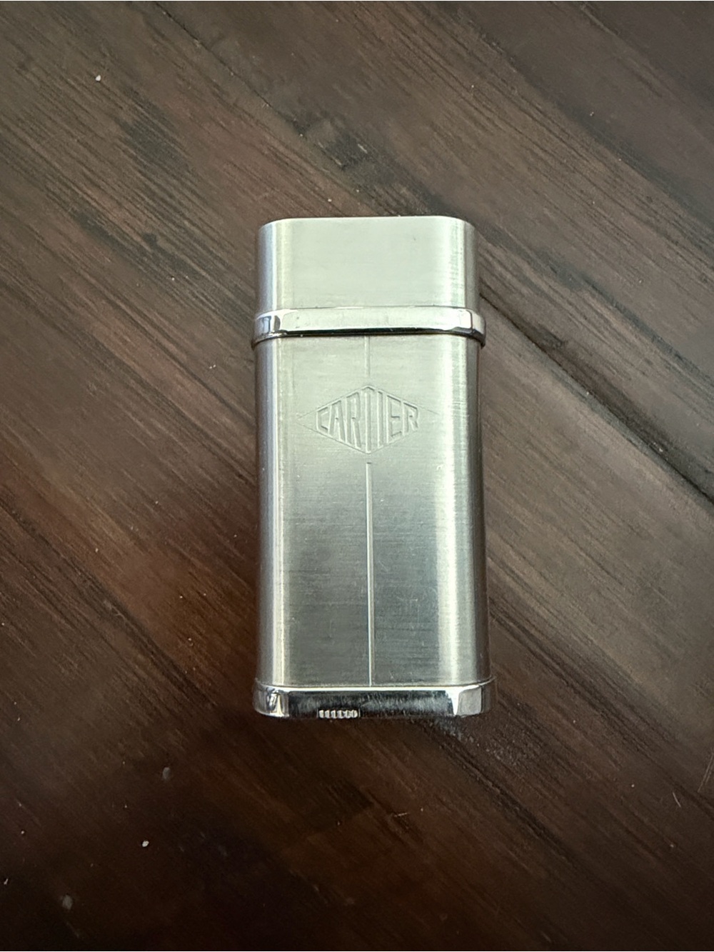 Cartier Silver-Brushed Pocket Lighter